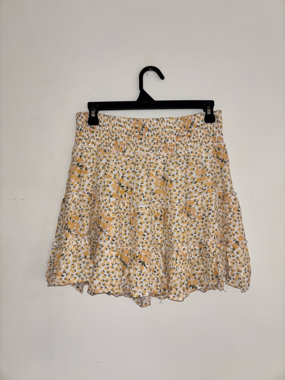 American Eagle Floral Smocked Mini Skirt Small Boho Cottagecore
